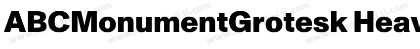 ABCMonumentGrotesk Heavy字体转换
